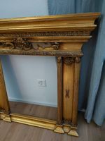 Antiker Kaminverkleidung gold B97 H89.5 T15.5