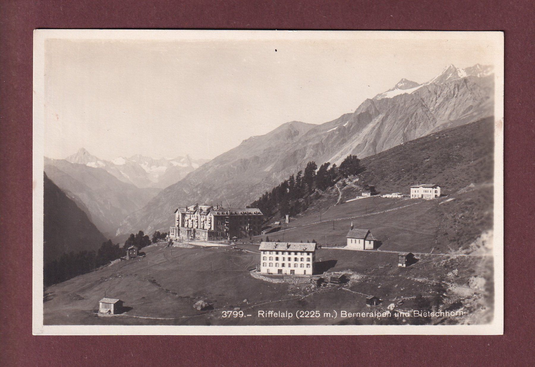 Cartoline postali: RIFFELALP - Bietschhorn – Usato da Pully venduto da nicecards