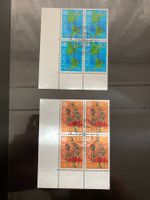 Schweiz 1992 Satz 4er-Block Europa CEPT Ecke 1.Tagsstempel