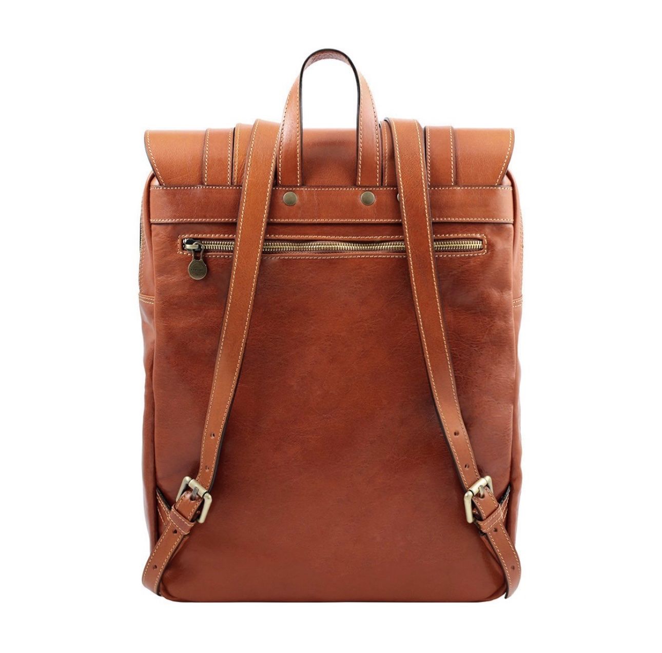 Zaini: Lederrucksack Fiorentino - Farbe: Hellbraun – Nuovo e nell'imballaggio originale da Wittenbach venduto da WWW.DRILUBAGS.CH 4