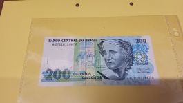 200 Cruzeiros 1984 Brasilien Banknote