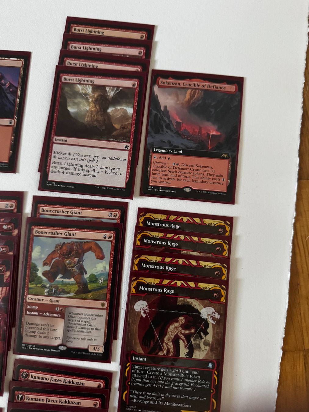 Magic The Gathering Carte collezionabili: Magic the Gathering - Mono Red Deck - 60 Cards. – Usato da Bubikon venduto da heatzh 1