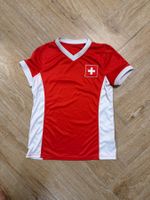 Schweiz Fan T-Shirt rot weiss mit Schweizerkreuz XS