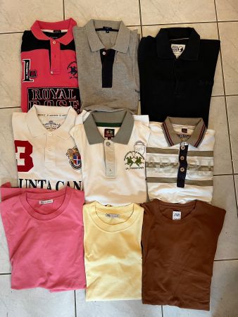 Lot de 6 Polo-shirt & 3 T-Shirt taille M