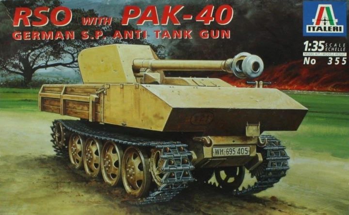 Italeri Kit di modellismo & Modellini statici: Pak 40 auf Steyr RSO – Nuovo e nell'imballaggio originale da Pont (Veveyse) venduto da Labiche0