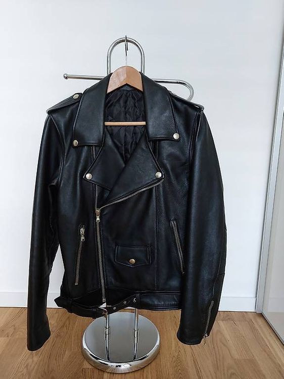 Giacche: Veste homme "Perfecto" en cuir véritable noir  – Usato da Martigny venduto da paquito60 3
