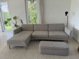 IKEA SMEDSTORP Sofa mit Hocker zu verkaufen