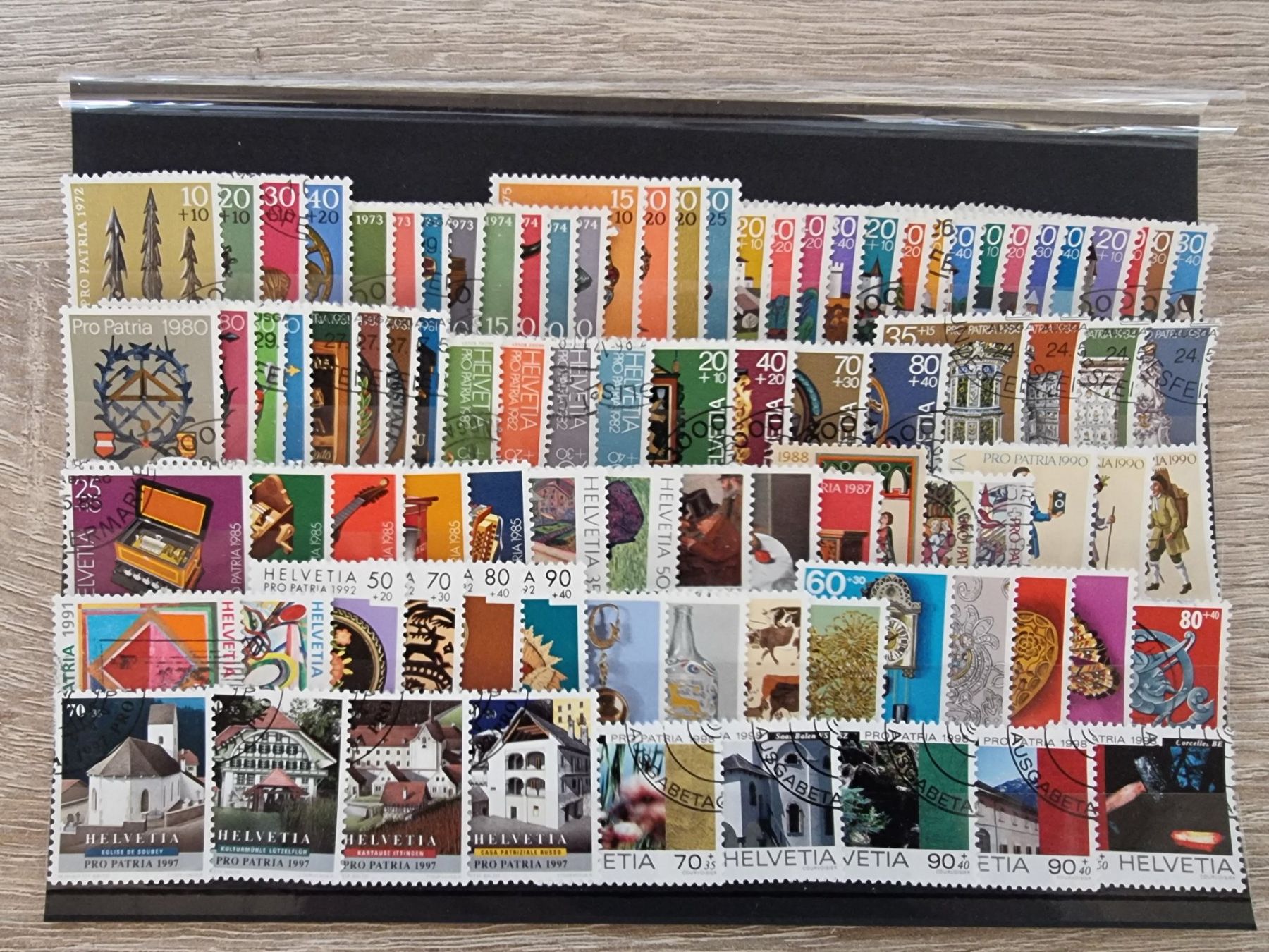 Alle Briefmarken: PP-Lot 1972 - 1998- Kat. 140.00! – Gebraucht aus Buchen von Jonny58