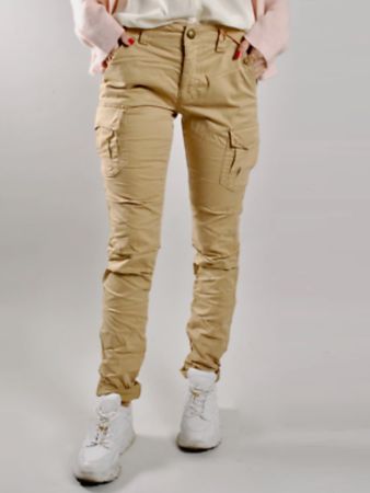 MOS MOSH Cargo Hose Gr. 25 beige sand Stoffhose