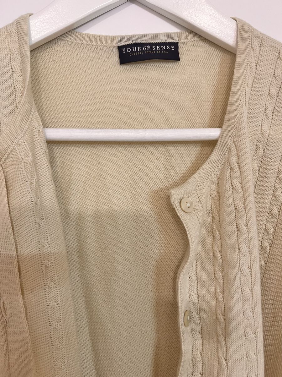 Maglioni & Felpe: Edler Damen Strickpullover & Strickjacke Set, Gr. L, Beige – Usato da Solothurn venduto da Lina042 3