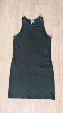 Abito H&M Basic verde scuro taglia L nuovo