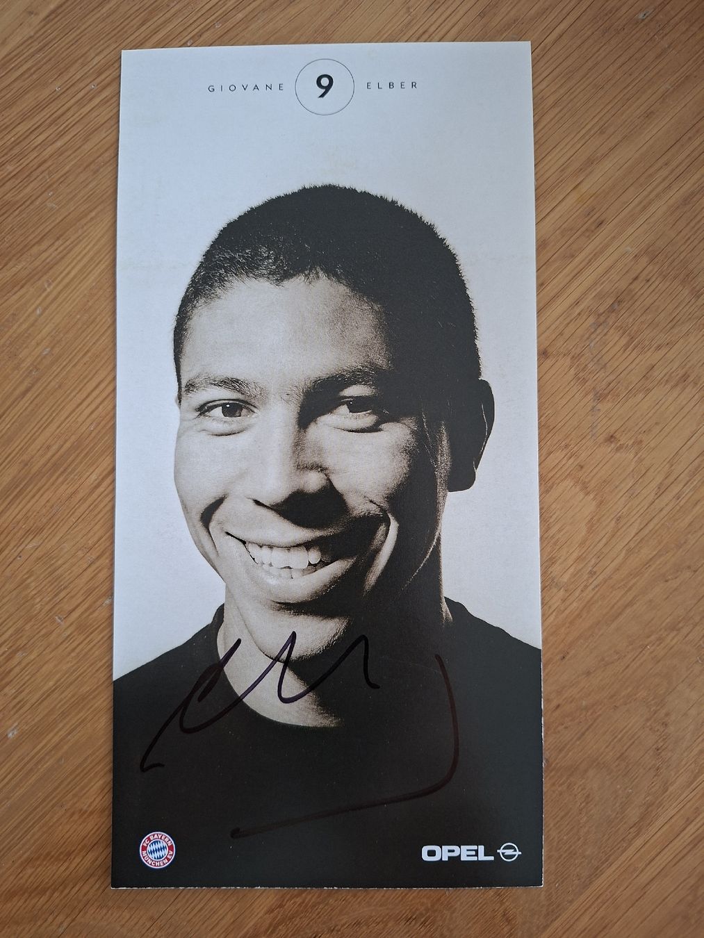 Autografi: Giovane Elber Autogrammkarte Bayern – Usato da Thun venduto da wuschu