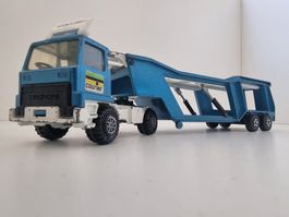 Matchbox Super Kings Bedford Autotransporter blau gebraucht