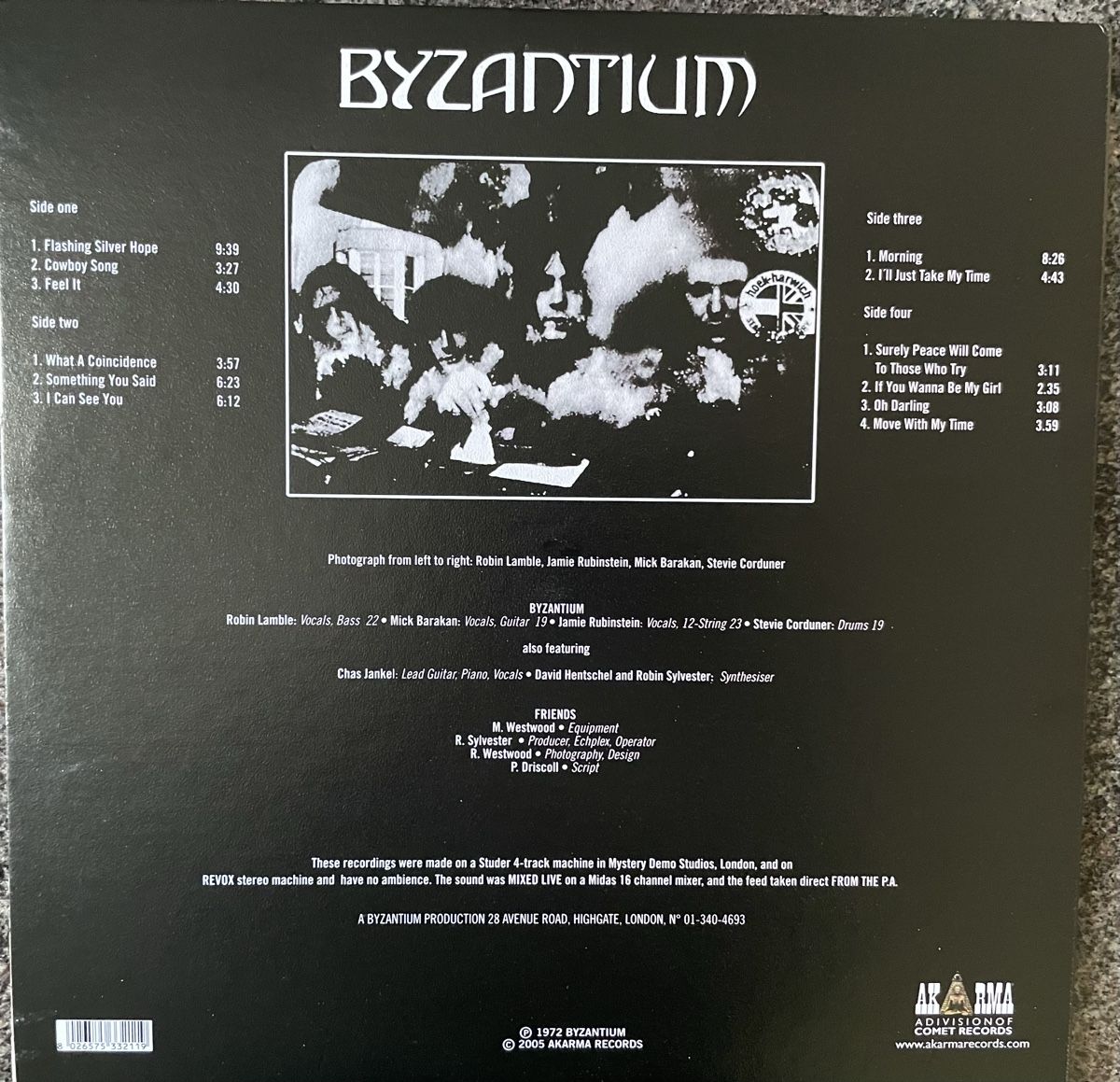 Schallplatten: Byzantium - AKARMA - Vinyl LP – Gebraucht aus Olten von Bluespapst 1