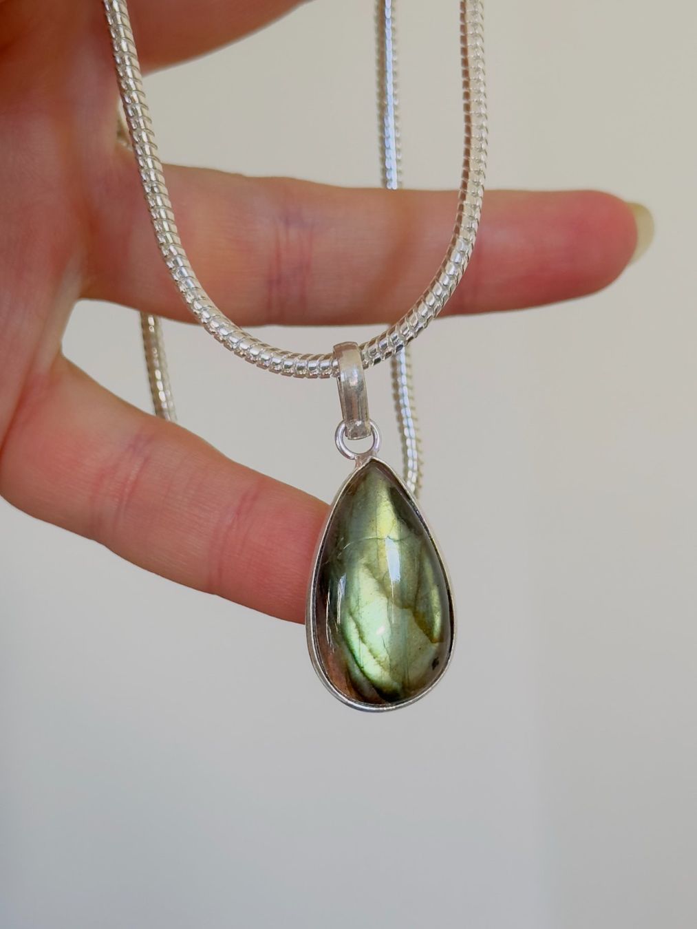 Catenine: Labradorite necklace – Nuovo e nell'imballaggio originale da Genève venduto da AGBERG 4