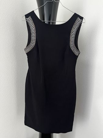 Kleid elegant schwarz mit Steinen Gr. L Zara