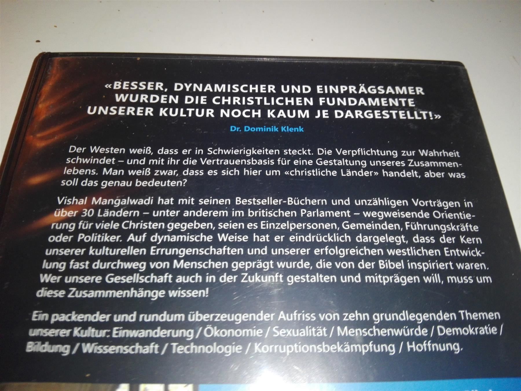 Alle DVDs: Fundamente      (Vishal Mangalwadi) – Gebraucht aus St.Galllen von elkaphone 3