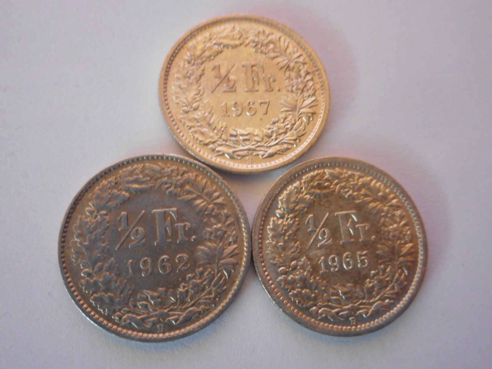 Alle Münzen: 3  x 50 Rp. silber – Gebraucht aus Kriegstetten von pizlad2010 1