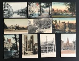 10 cartes postales 1900 Bruges- Bruxelles état neuves