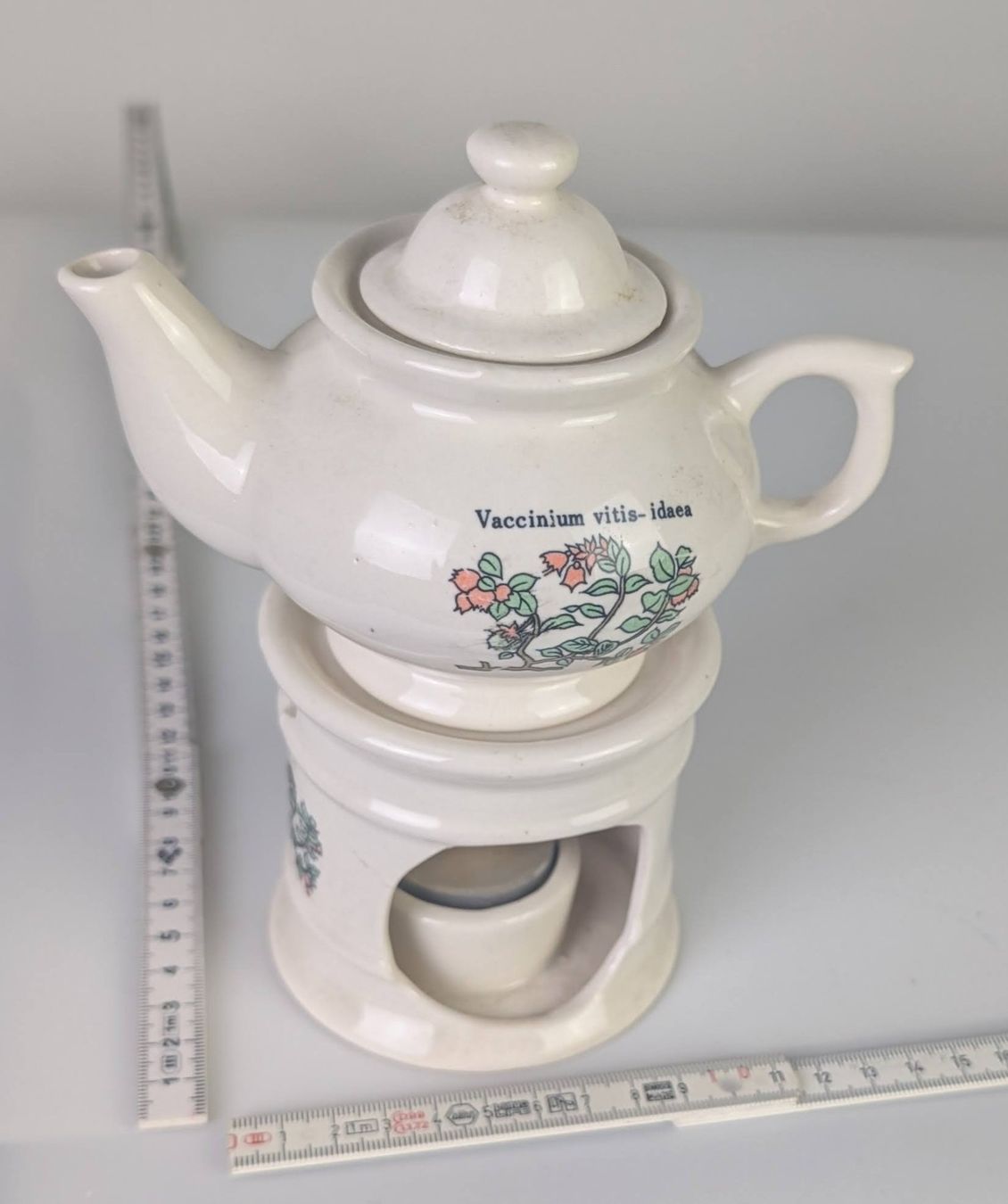 Teiere: Teekanne mit Stövchen, Keramik, Vintage, Romantisch! – Usato da Zürich venduto da 1.Simon 8