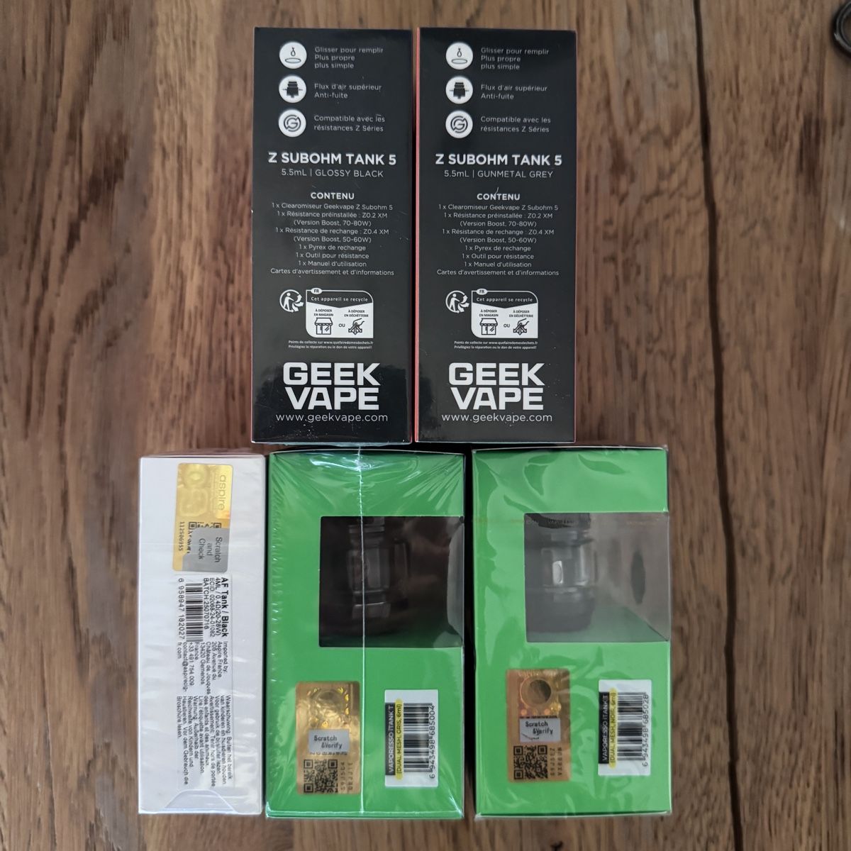 Geekvape Altri Prodotti per fumatori: Collection de cigarettes électroniques neuves + accessoires – Nuovo e nell'imballaggio originale da Biel/Bienne venduto da BMA36 2