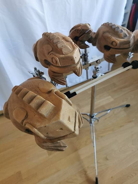 Musikinstrumente: Holz Frosch Percussion Instrument – Gebraucht aus Bern von cpiller01 2