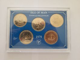 Münzsatz Isle of Man Gedenkmünzen 1979