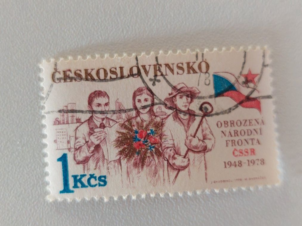 Tutti i francobolli: Tschechoslowakei Briefmarke, 1 Kčs – Usato da Erlinsbach venduto da pfunky