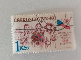 Tschechoslowakei Briefmarke, 1 Kčs