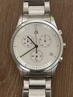 Calvin Klein Chronograph Edelstahl Swiss Made Herrenuhr