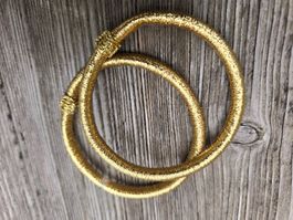 Armreif aus Marokko, Viscose gold dunkel (dehnbar)