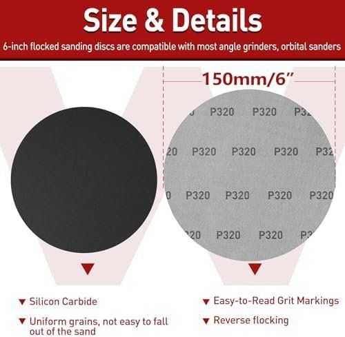 Alle Werkzeuge: Schleifpapier 150mm 50tlg – Neu und originalverpackt aus Hundwil von Equiply 6