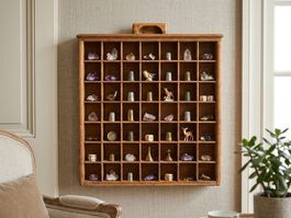 Vintage Setzkasten Druckereien Regal Wandregal oder Vitrine