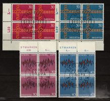 1971 + 1972 4er-Blocks Serien Europa  ETS