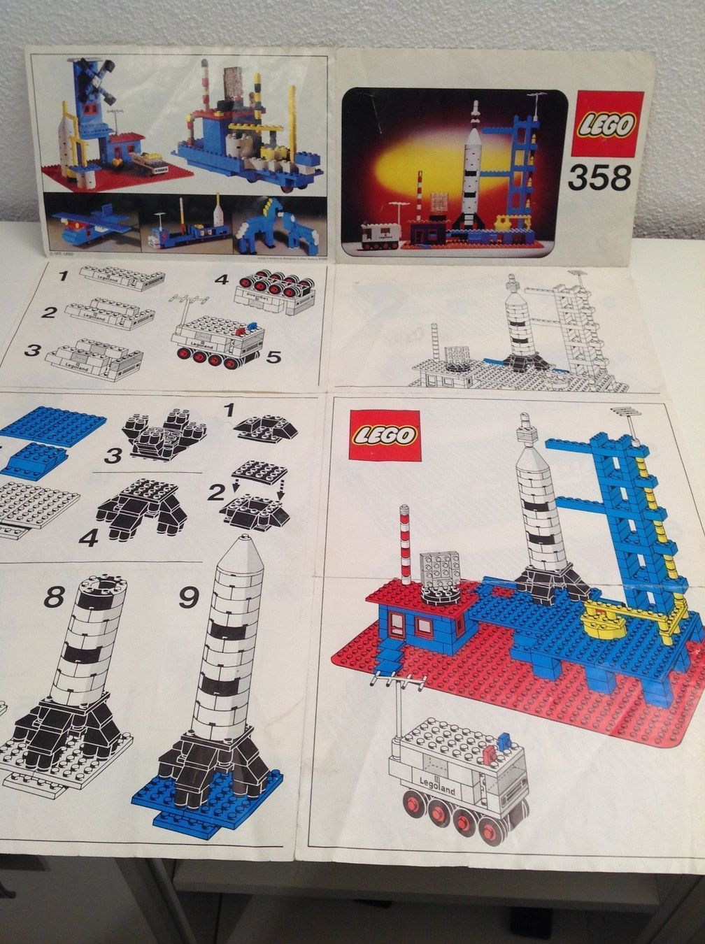 Lego Giocattoli: Lego Legoland Rocket Base 358 von 1973 – Usato da Willisau venduto da Keks5 4