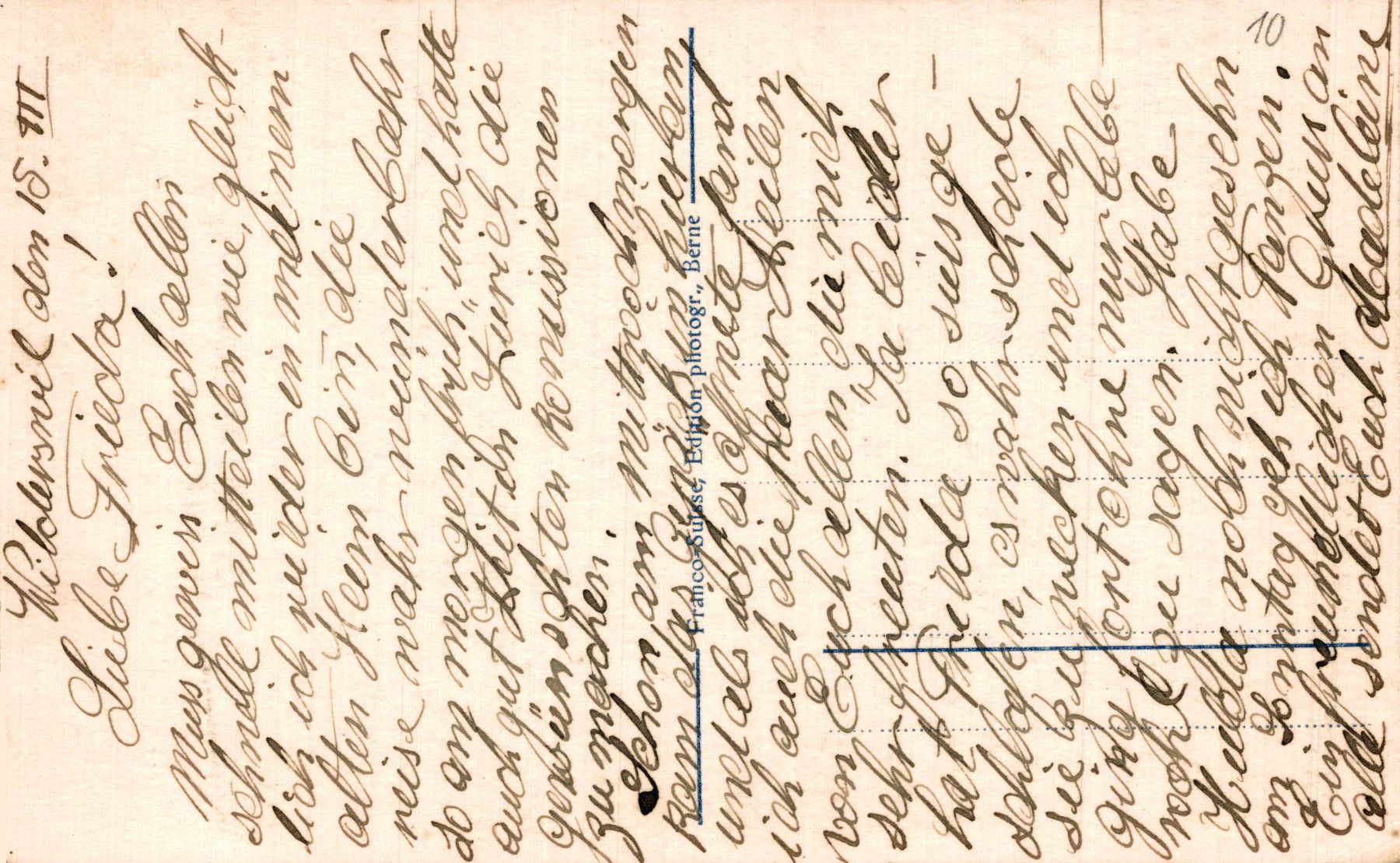 Cartoline postali: Wilderswil – Usato da Bronschhofen venduto da Astore 1