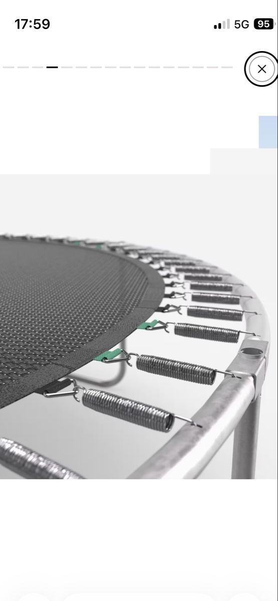 Trampolini: Rundes Trampolin mit Schutzplane, Trampolin 300  – Usato da Dietikon venduto da abcd86 2