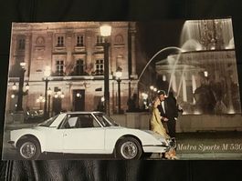 Matra Sports M 530 Faltprospekt 4 Seiten Topzustand
