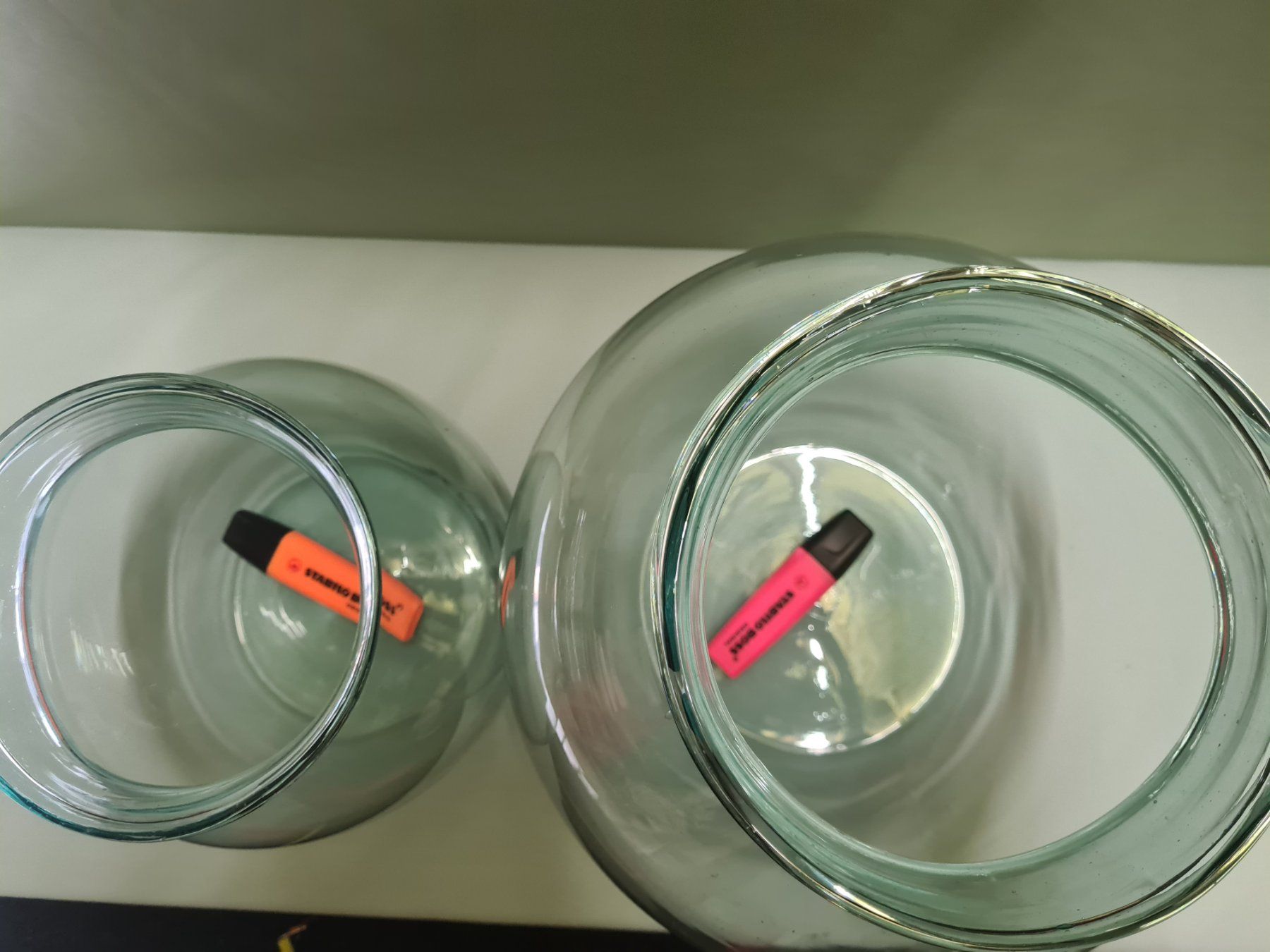Vasi & Recipienti: 2 big glass bowls/vases – Nuovo (secondo la descrizione) da Zürich venduto da monadiederich 1