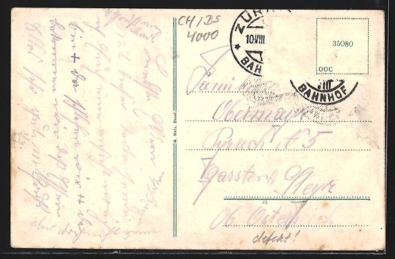 Cartoline postali: Basel, Emigrantenhaus K. Thommen-Vogt, R – Usato da Berlin venduto da bartko-reher 1