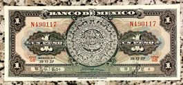 1 Peso Mexiko 1957!!! UNC!!!