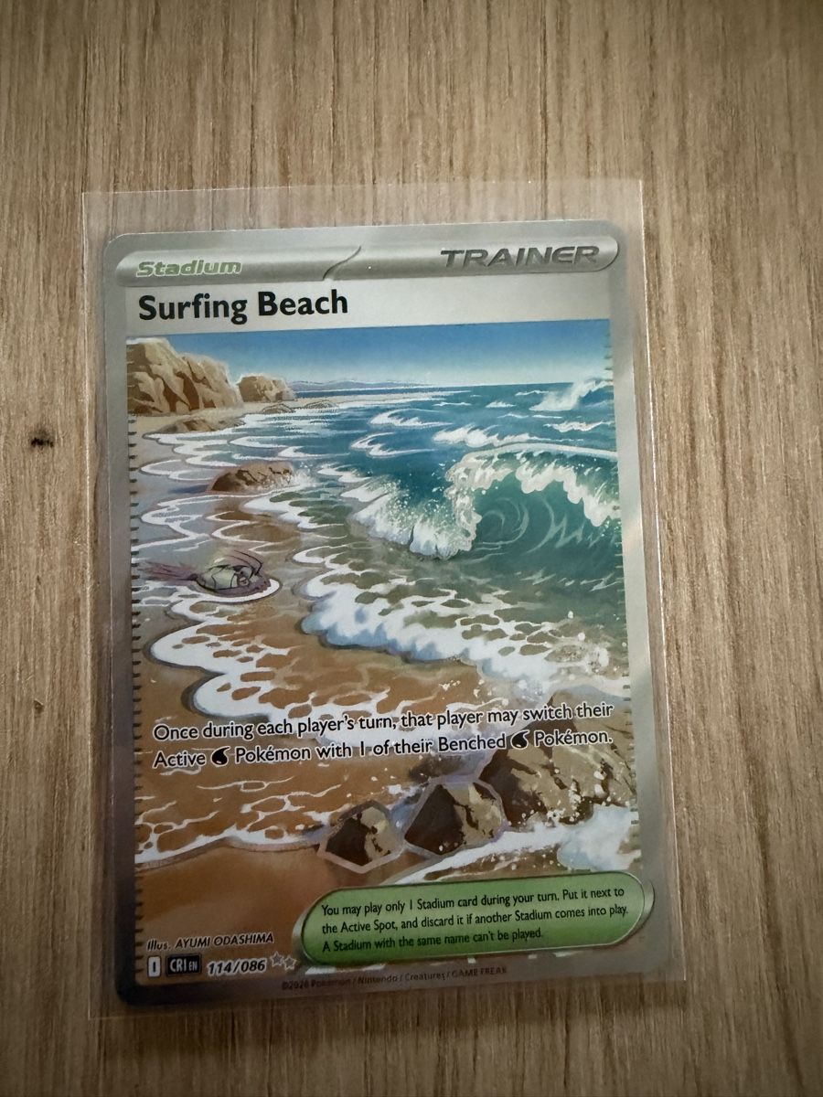 Pokémon Carte collezionabili: Surfing Beach CRI 114/086 EN – Nuovo (secondo la descrizione) da Gränichen venduto da eni_vn8k
