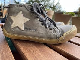 Bisgaard Leder Halbschuhe Gr. 30 grau Stern zum Austragen