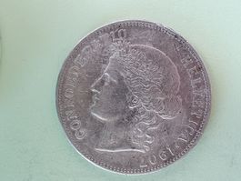 5 FRANKEN 1907 SUPER  Top  **** , ( Poste A+ )