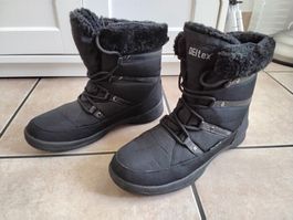 Bottes d'hiver Deltex noires fourrées T39