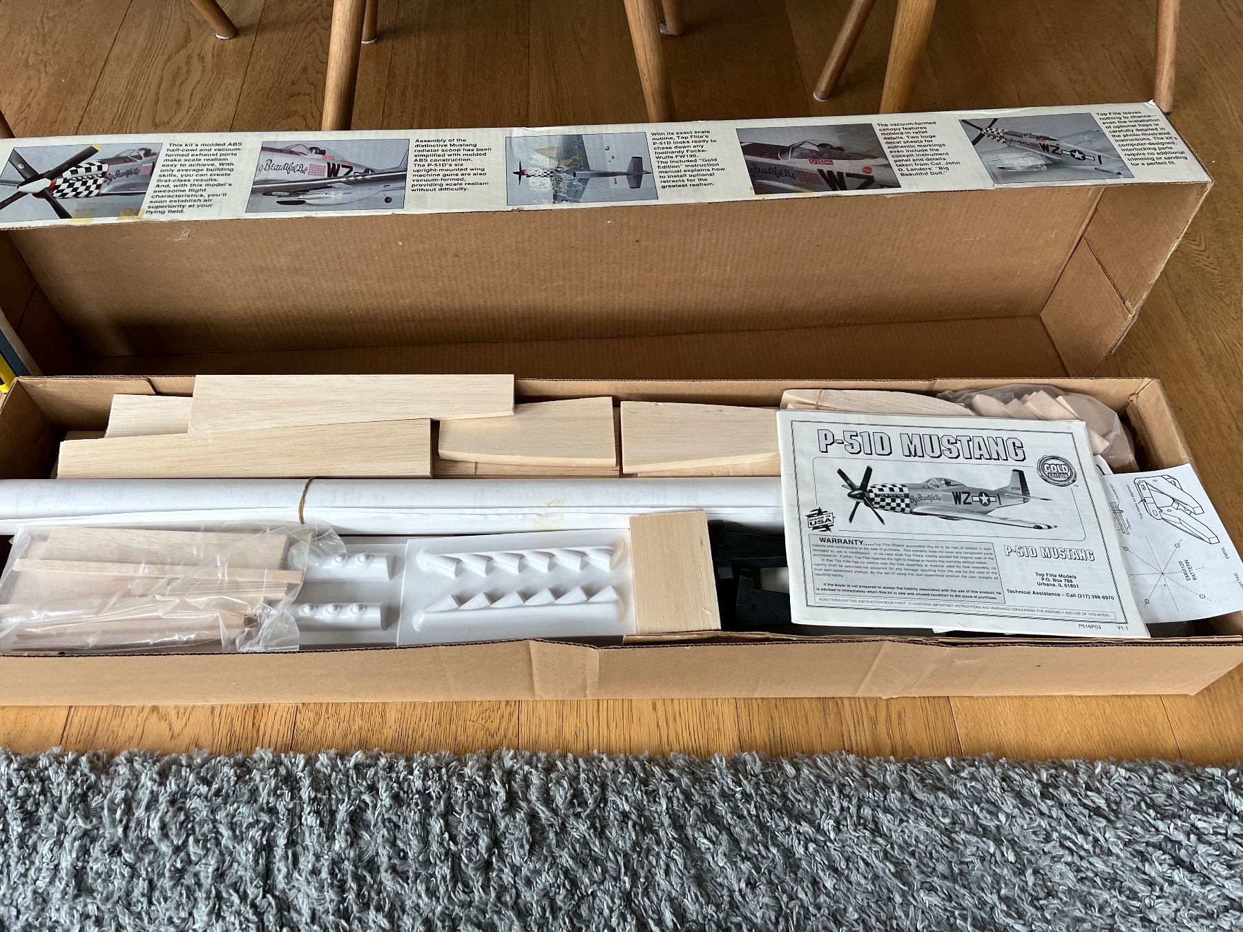 Modellismo RC: Top Flite P-51D Mustang modèle avion Kit – Nuovo (secondo la descrizione) da geneve venduto da sergiom4 1