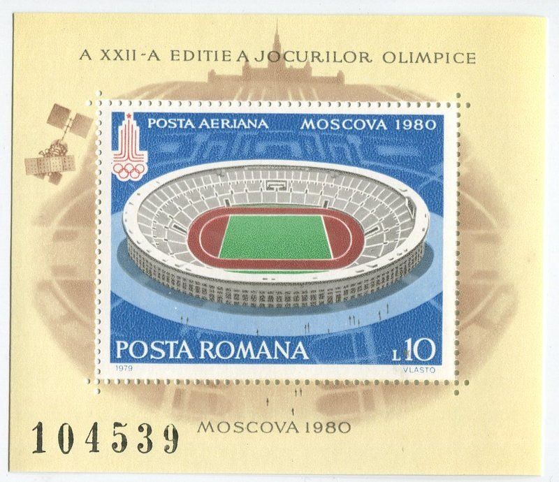 Tous les timbres: Block "Olympische Spiele". Rumänien. – Neuf avec emballage d'origine à Basel par Butsch5