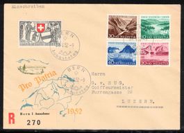 1952 Pro Patria FDC mit Illustration P2