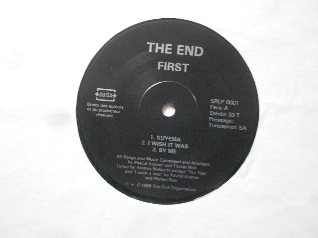 Vinyles: THE END  -  FIRST – D'occasion à Bex par Giorgiob 2