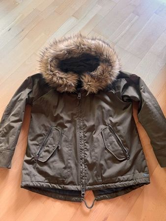 Marc OPolo Kurzparka olive abnehmbarer Fellbesatz